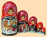 Матрёшка Хохлома